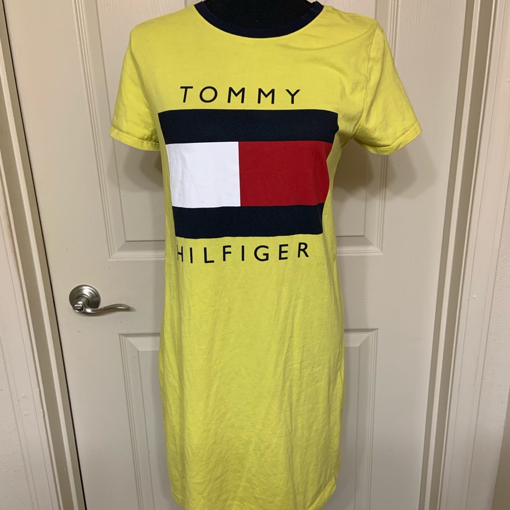 Yellow Tommy Hilfiger dress size m
